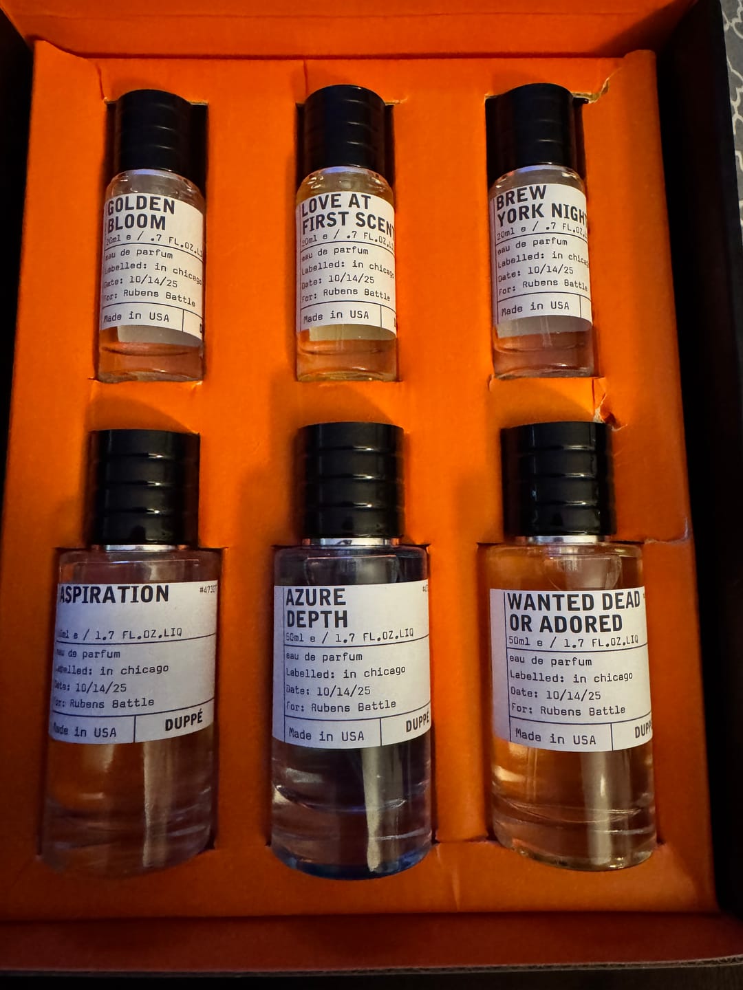 Customer photo review of 6 Scents. 1 Affordable Price.