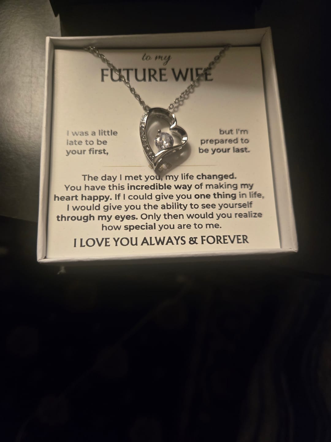 Customer photo review of For the Love of My Life 💞 — The Words I Could Never Say Out Loud
