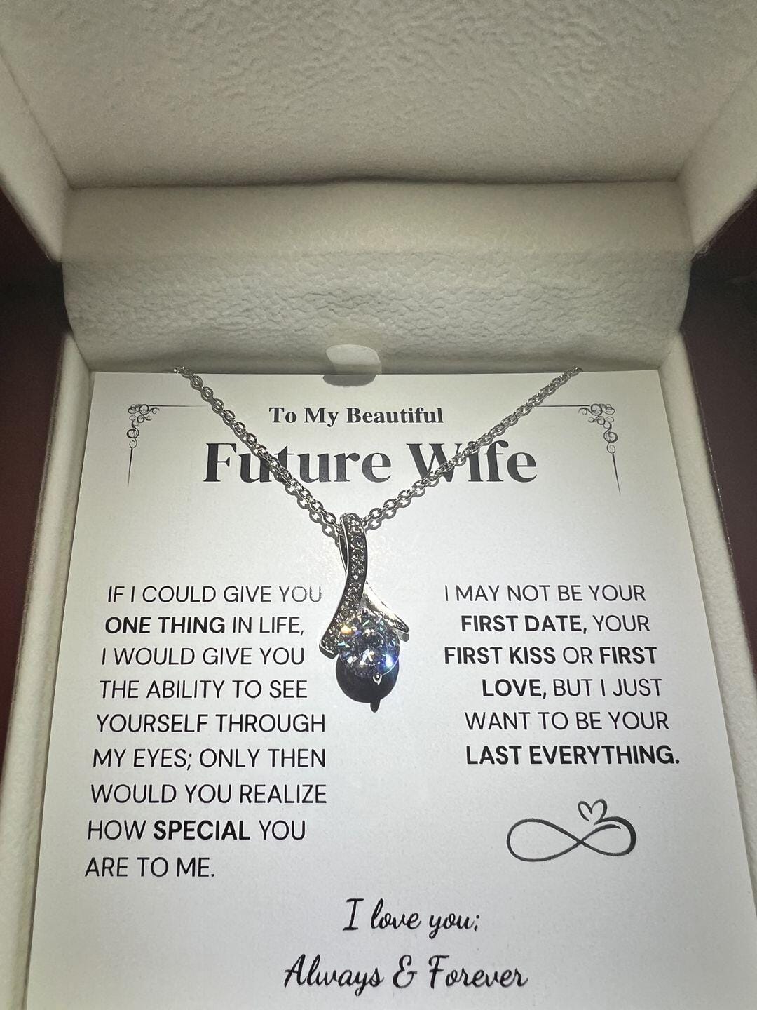 Customer photo review of Future Wife Gift- My Last Everything