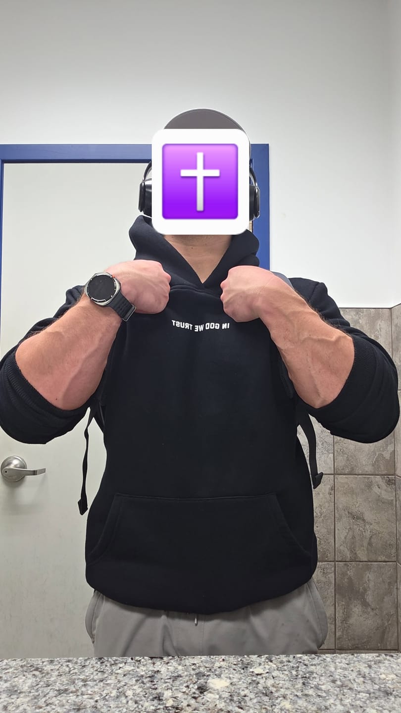 Customer photo review of God Bless America Hoodie