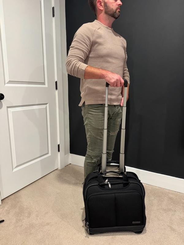 Customer photo review of Flight Essentials Softside Wheel-A-Board Bag - 30L