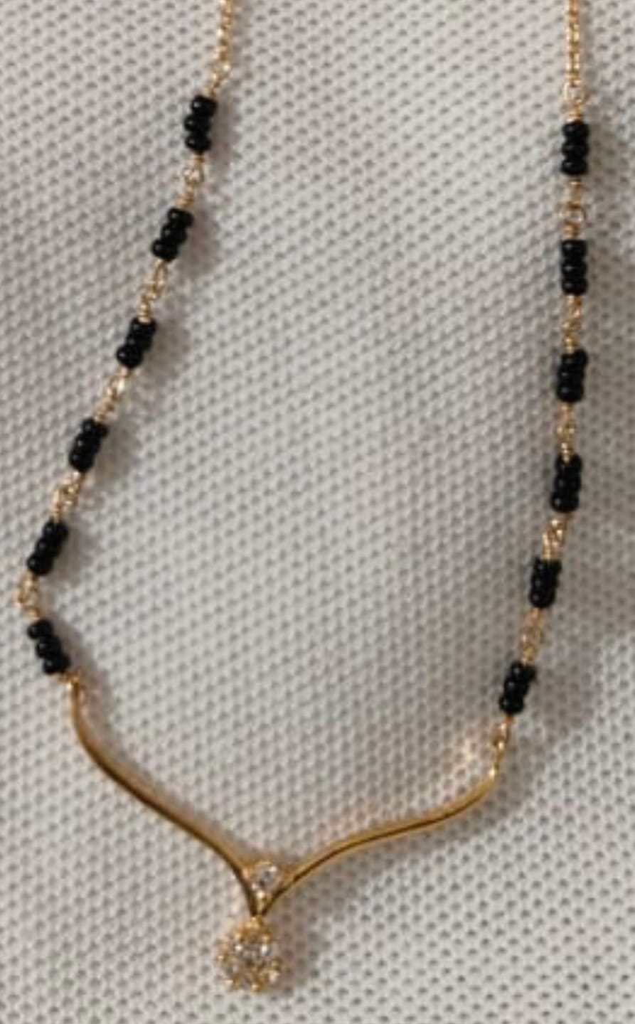 Customer photo review of Niyati Diamond Mangalsutra