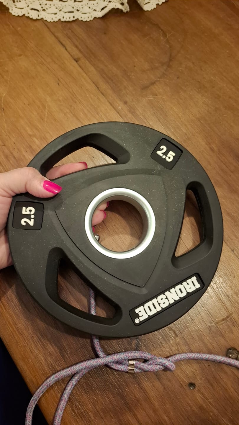 Customer photo review of Disco Olímpico de 3 Agarres IRONSIDE (2.5 a 25 kg)