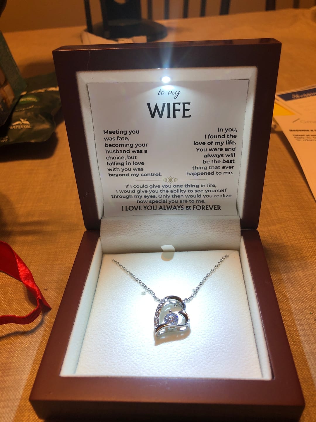 Customer photo review of For the Love of My Life 💞 — The Words I Could Never Say Out Loud