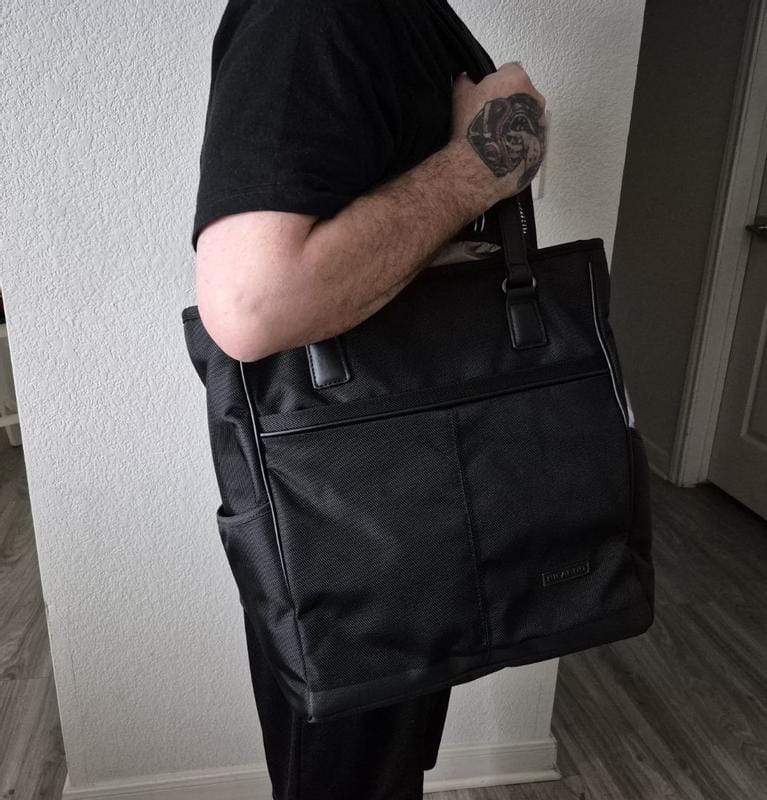 Customer photo review of Flight Essentials Softside Layover Tote, Black - 19L