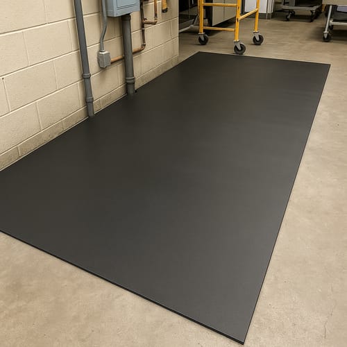 Customer photo review of 6mm Rubber Sheet Matting Durable, Slip-Resistant, Easy to Clean for Commercial & Industrial Use Versatile Flooring Solution - Linear Metre