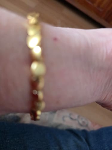 Customer photo review of Tibetan Bracelet of Fortune