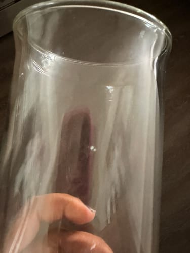 Customer photo review of FLUR Iced Coffee Glasses
