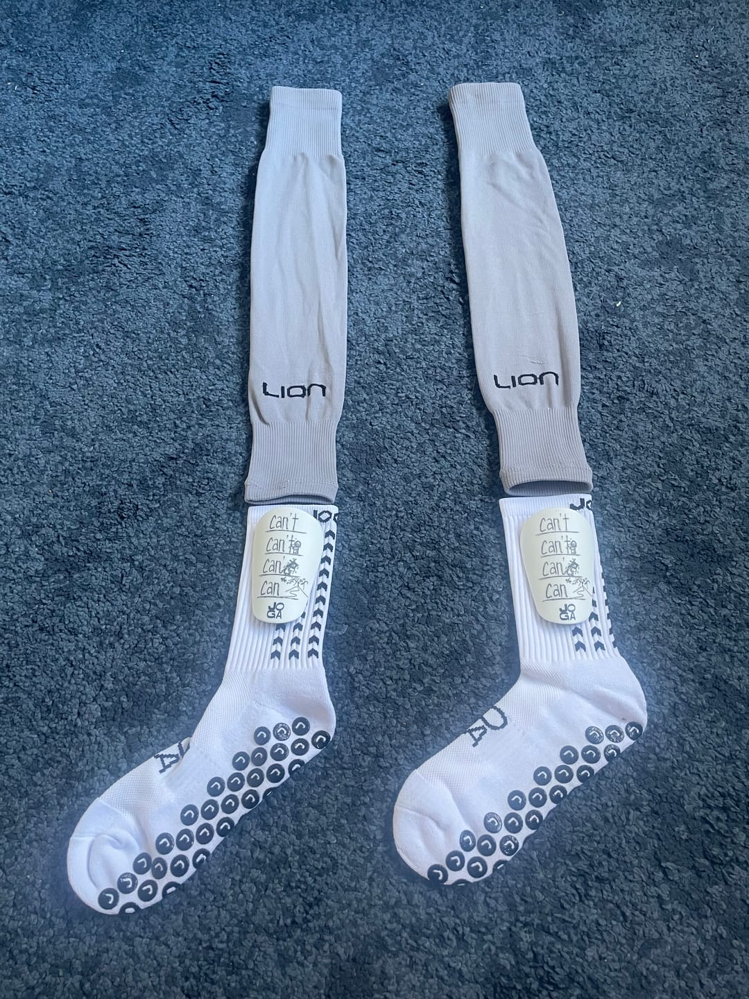Customer photo review of Shin Pads - CAN'T -> CAN' -> CAN