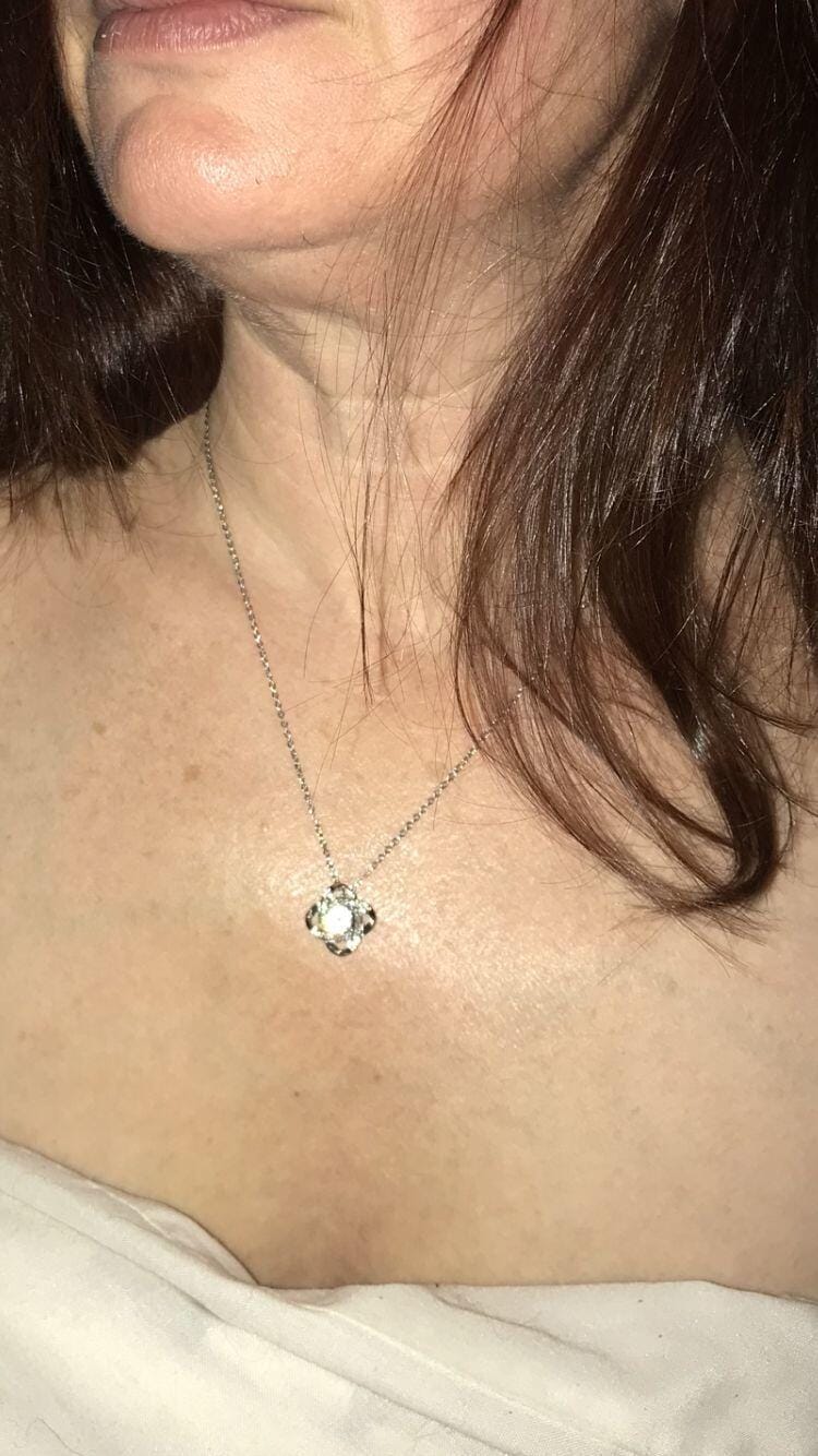 Customer photo review of Wife - I Love You - Love Knot Necklace