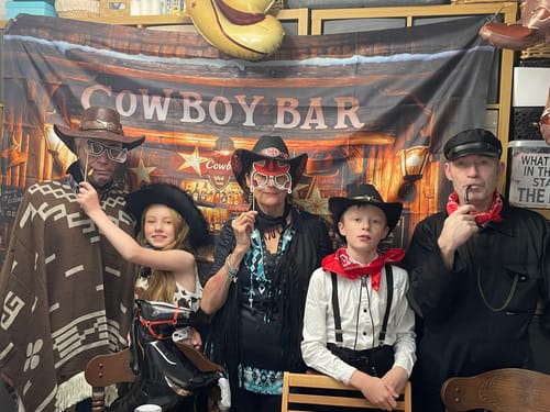 Customer photo review of Wild West Cowboy Murder Mystery Host Your Own Game Kit