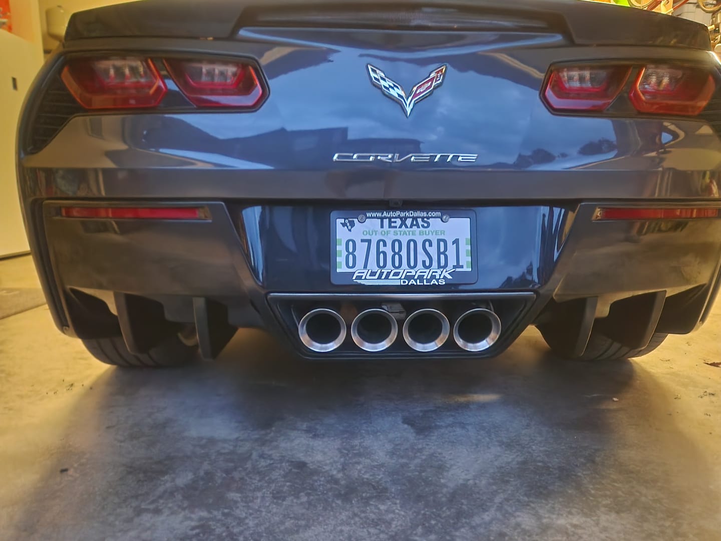 Customer photo review of Corvette C7 Rear Bumper Diffuser Fins