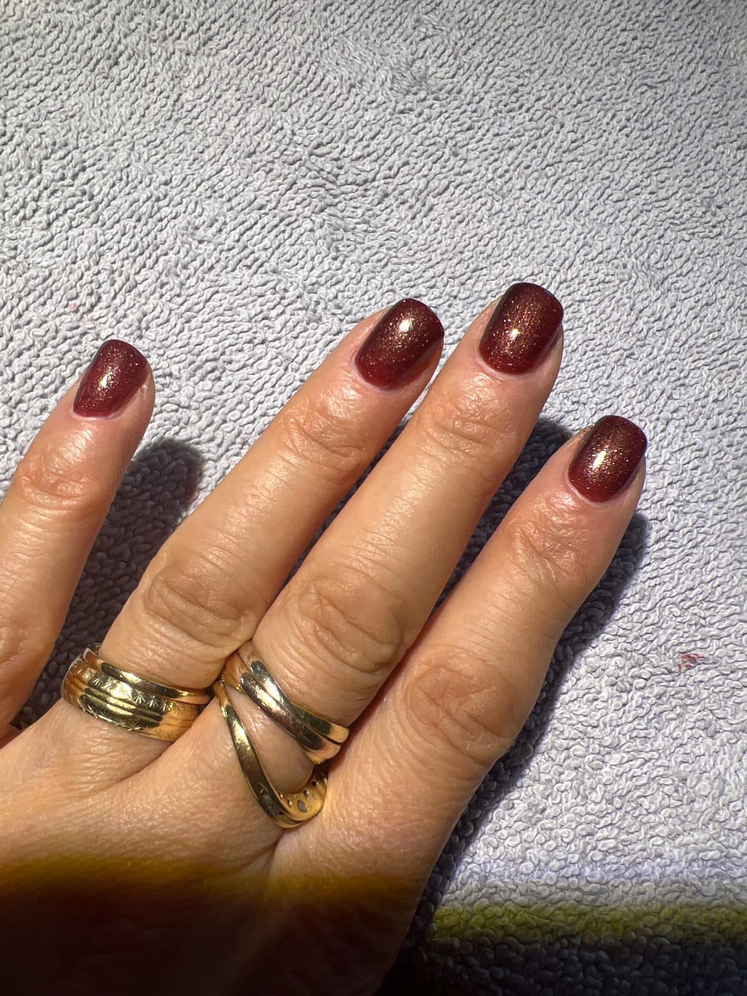 Customer photo review of 3in1 UV Gellack - 90193 - dunkles glimmer braun