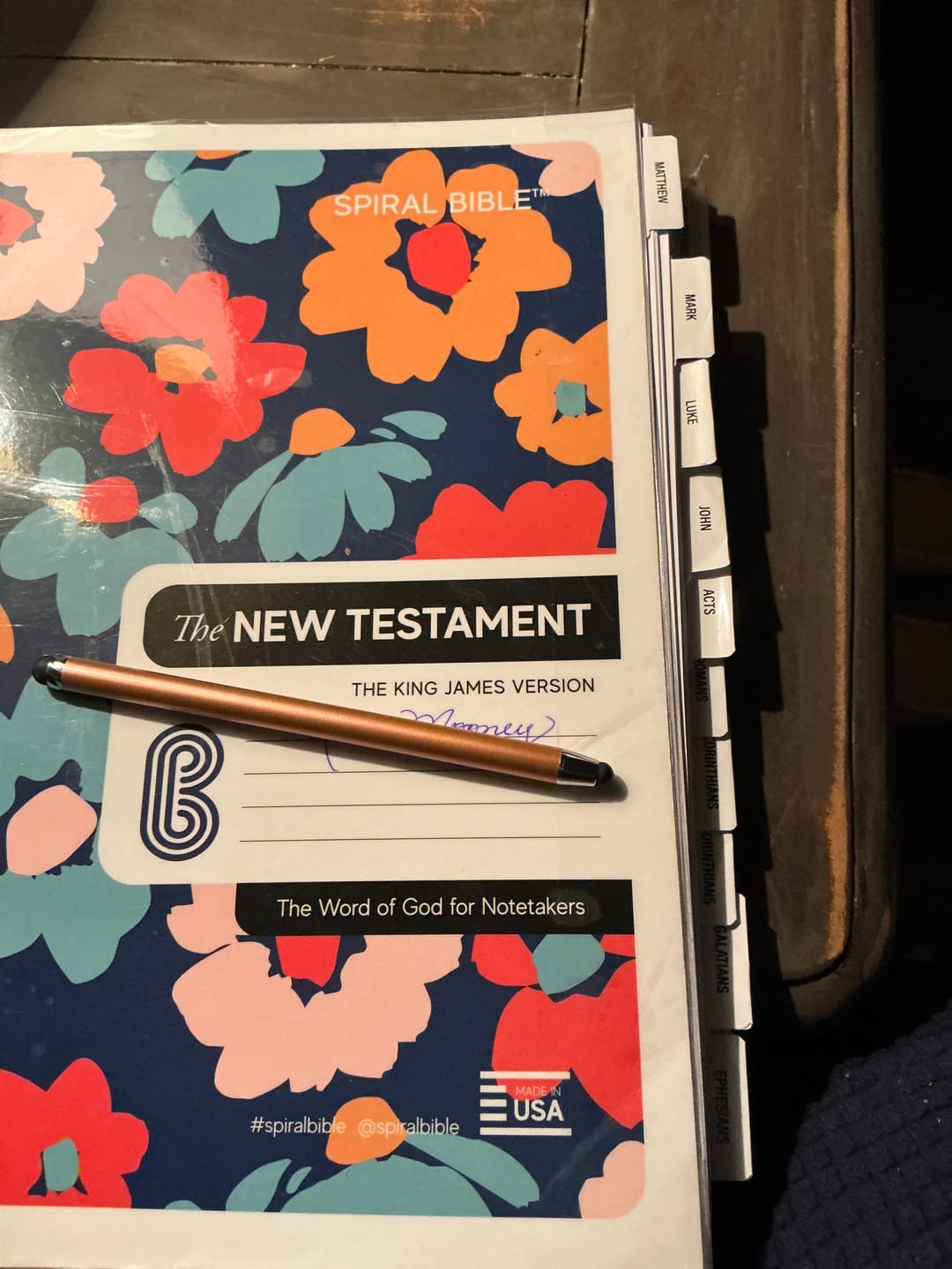 Customer photo review of Spiral Bible™ Tabs