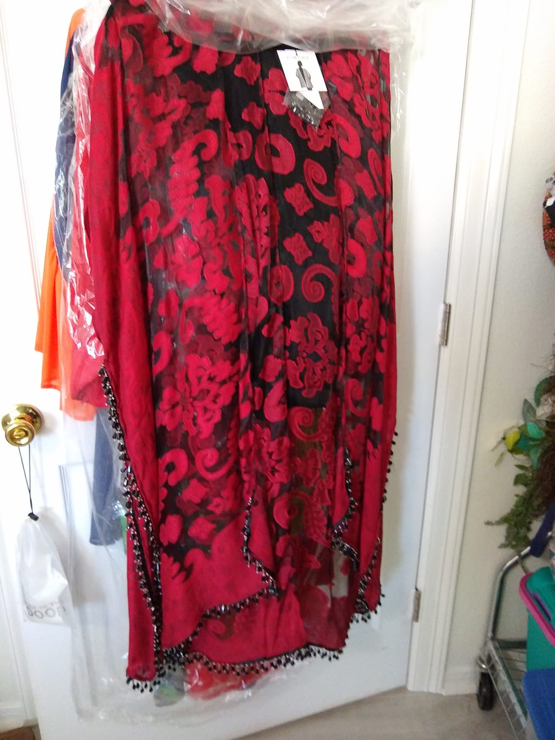 Customer photo review of Joanne Beaded Teardrop Fringe Trim (Sold by the Yard)