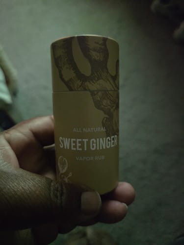 Customer photo review of Sweet Ginger Vapor Rub