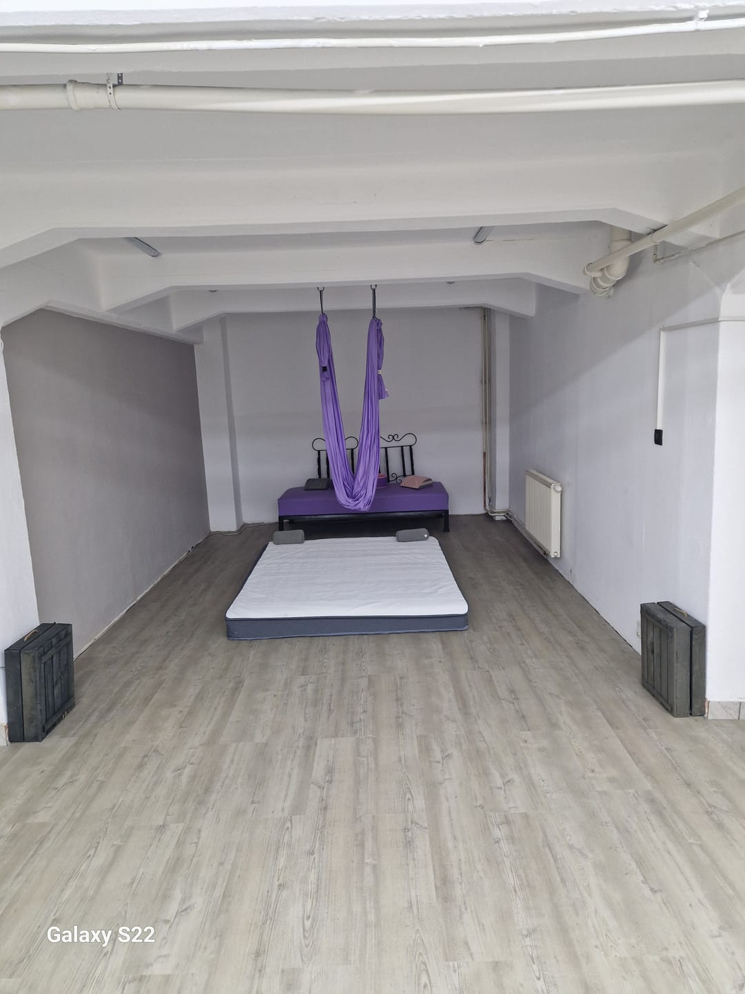 Customer photo review of Aerial Yogatuch - Hängematten Komplettset (Farbe Mintgrün)