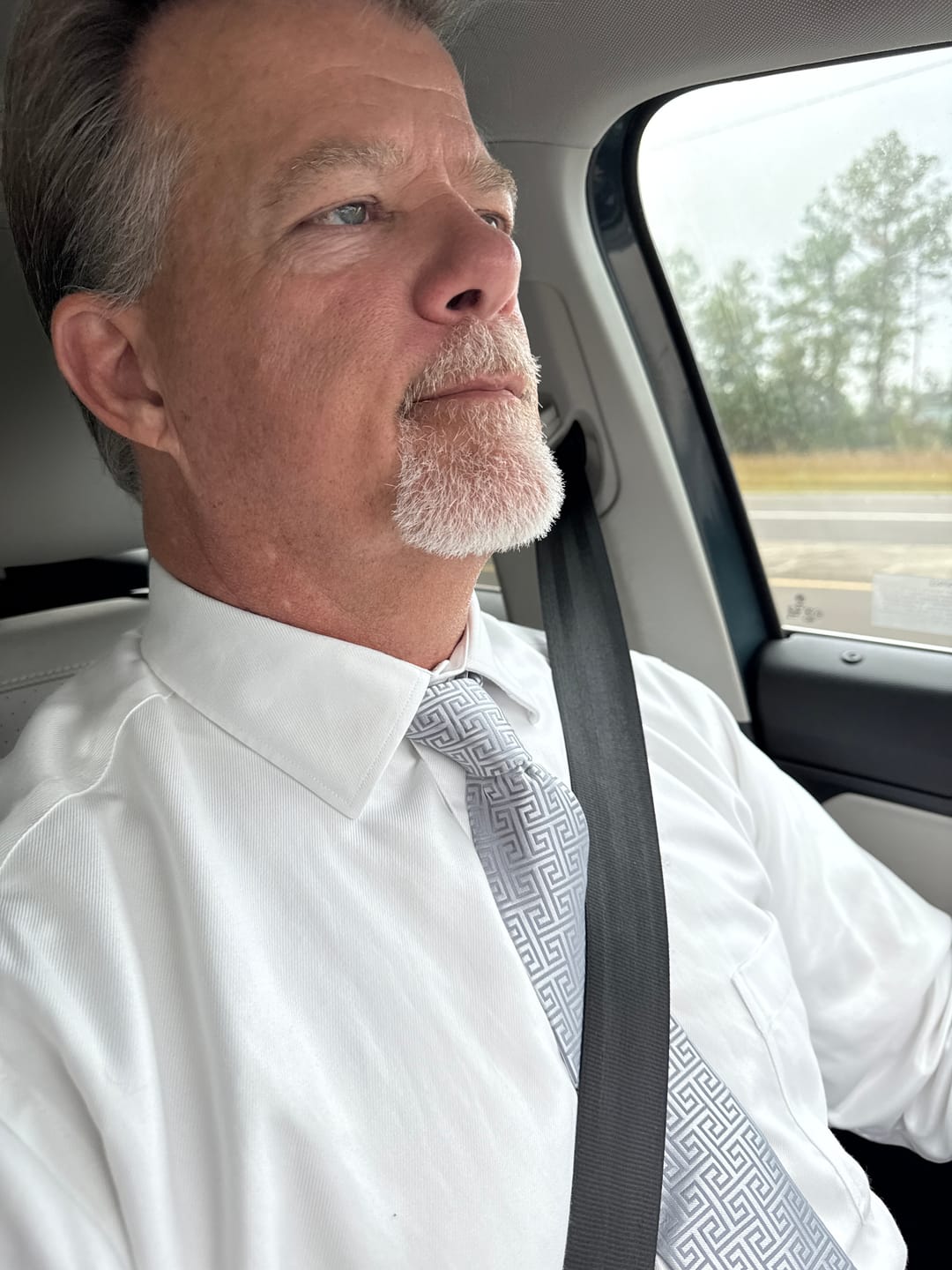 Customer photo review of Tie, Pocket Square and Cufflinks In Silver