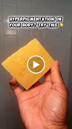 Customer video review of Turmeric Lemon Exfoliating Soap Bar (Hyperpigmentation & Brighten)