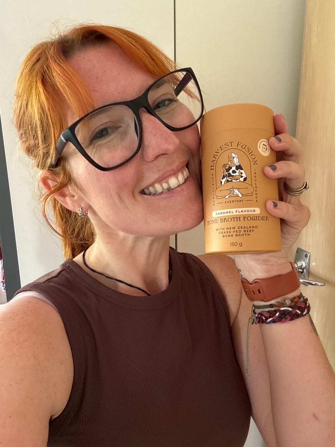 Customer photo review of Caramel Bone Broth