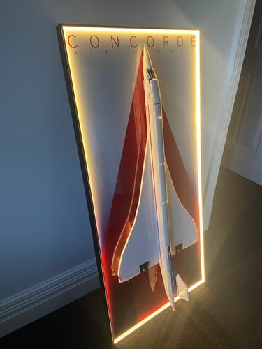 Customer photo review of Wall Display Frames for LEGO® ICONS Concorde 10318 LEGO Gift