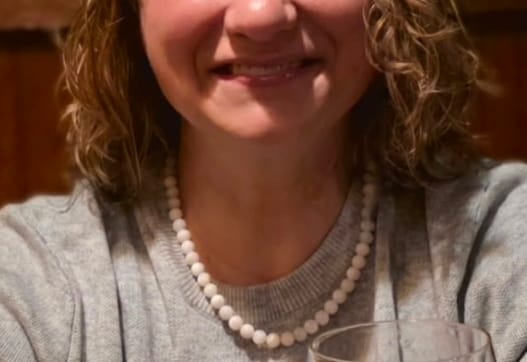 Customer photo review of Moonstone Beaded Necklace