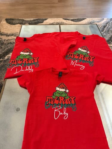 Customer photo review of DTF Transfers By Size and Quantity