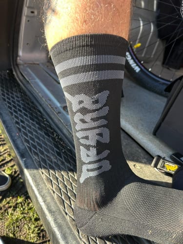 Customer photo review of Lucky Dip | Compression Shred Socks