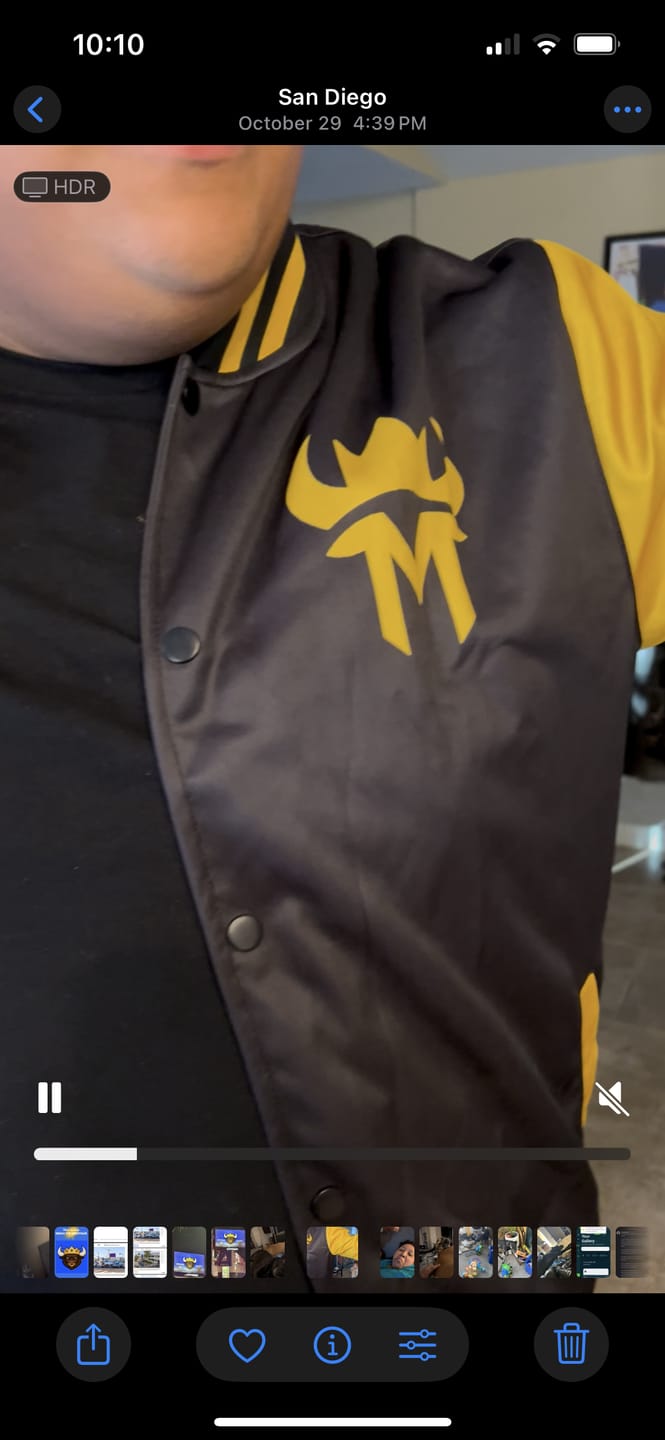 Customer photo review of Custom Varsity Jacket Letterman jacket for Men, Women and Youth Yellow Black