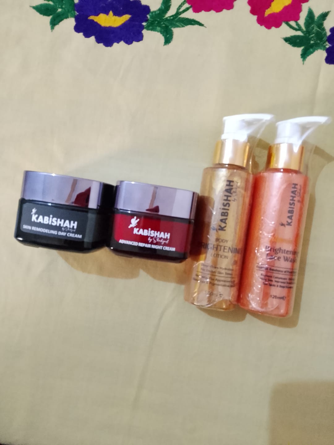 Customer photo review of Day & Night Creams: Complete Glow Bundle