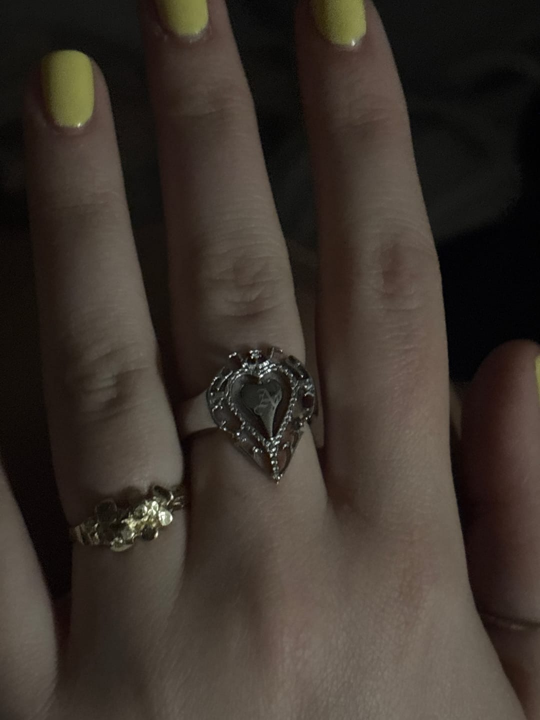 Customer photo review of ANTIQUE HEART RING