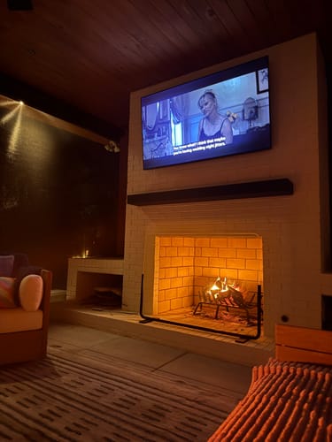 Customer photo review of Custom Metal Floating Mantel Shelf | 25+ Finishes