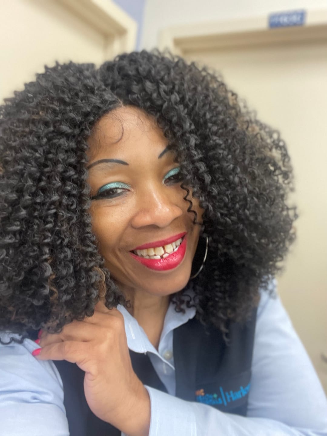 Customer photo review of Sensationnel Curls Kinks & CO Textured Lace Front Wig - GAME CHANGER