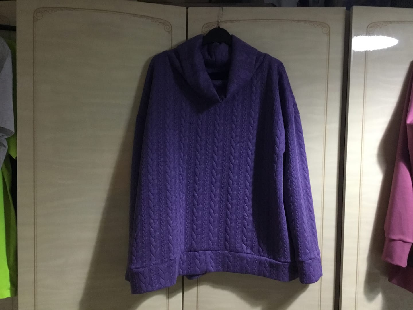 Customer photo review of Cable Knit Jersey Fabric