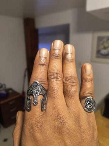 Customer photo review of Sacred Fire Heart Ring