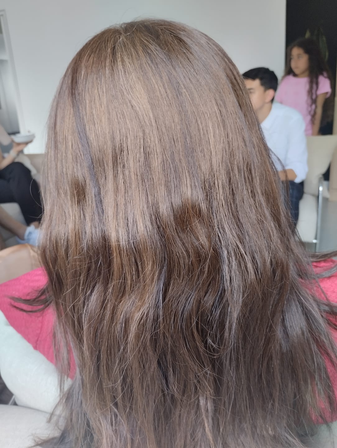 Customer photo review of 🔥 Caja Rosa de Reconstrucción Capilar y Anti-Frizz