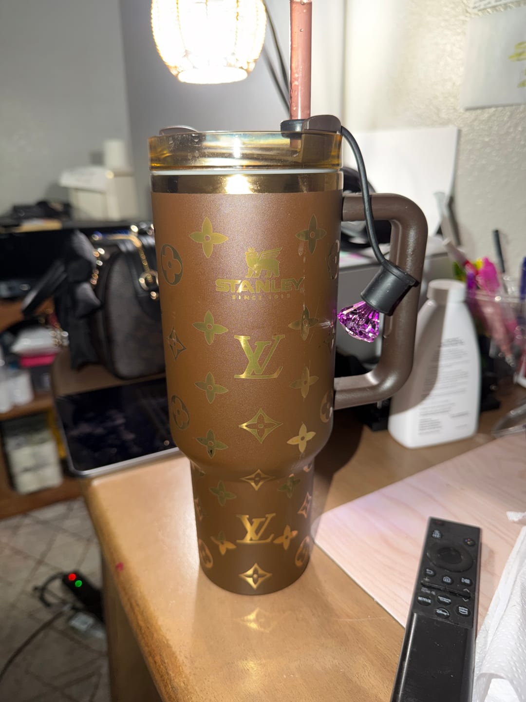 Customer photo review of Designer Holographic In-Car Insulated Cup 40 OZ