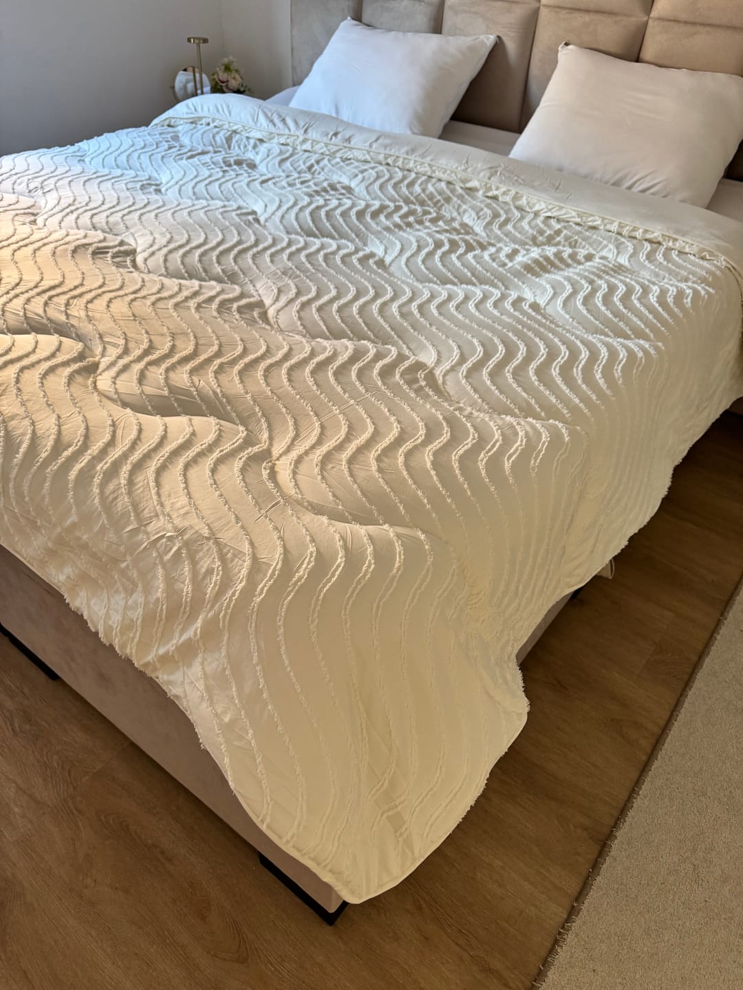Customer photo review of Dekbed Zonder Overtrek Japandi Waves White