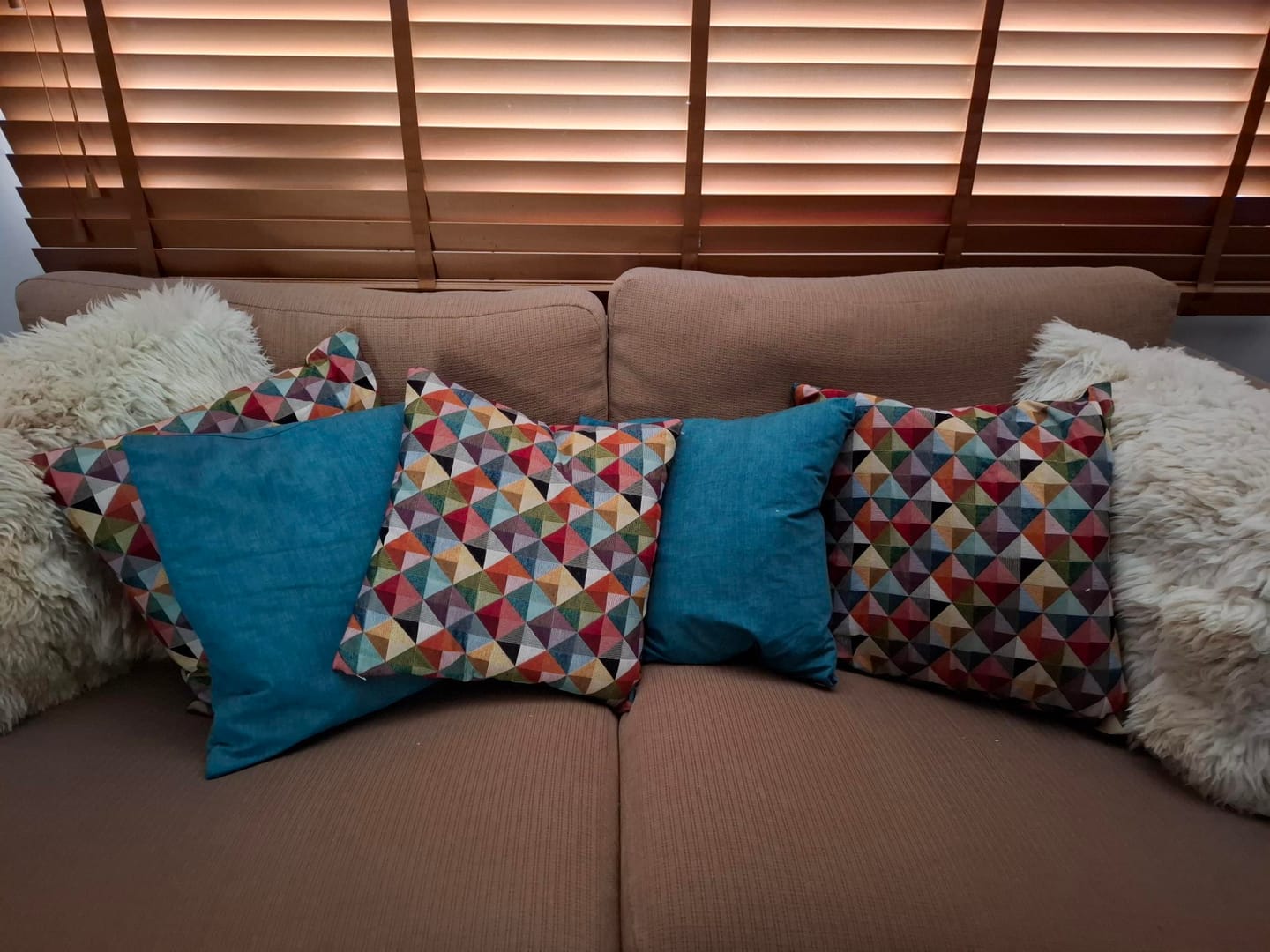Customer photo review of Linen Textured Look Cotton Fabric
