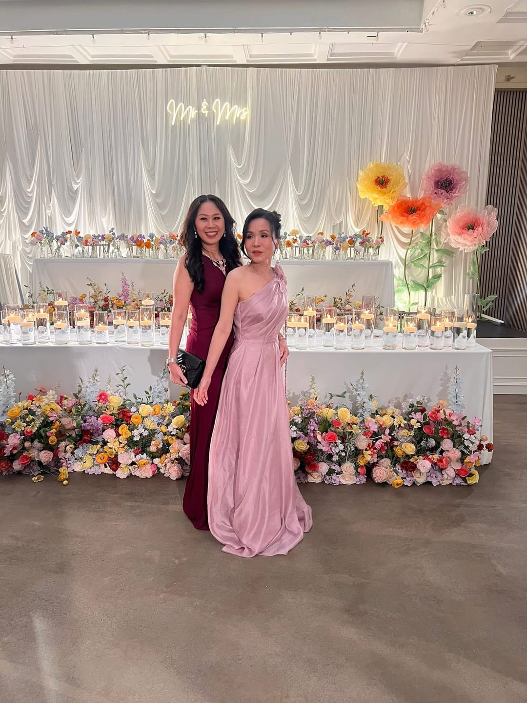 Customer photo review of AMOURIA One-shoulder Maxi Dress
