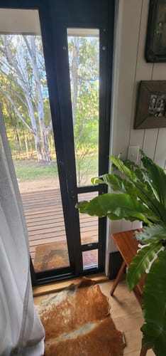 Customer photo review of Patio Pet Door Insert