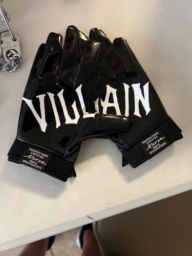 Customer photo review of Phenom Elite Villain Football Gloves - VPS3