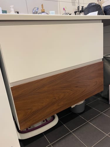 Customer photo review of Walnut Deep kontaktplast