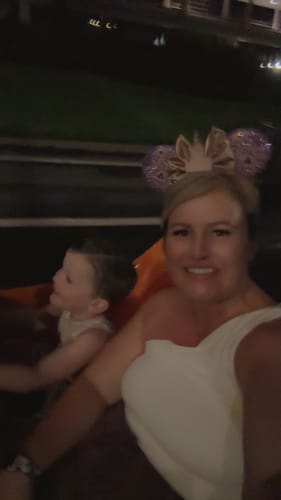 Customer photo review of Rose Gold Fireworks Mickey Ears