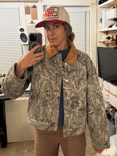 Customer photo review of Happy Holidays Y'all Two Tone Hat