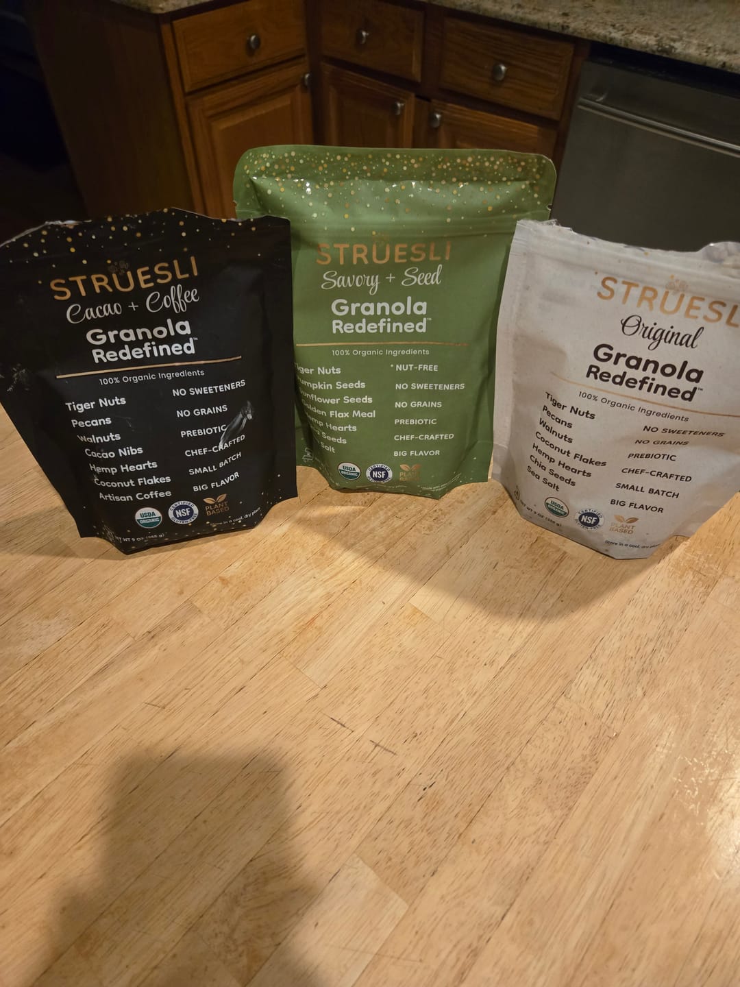 Customer photo review of Struesli Organic Granola | Variety Pack