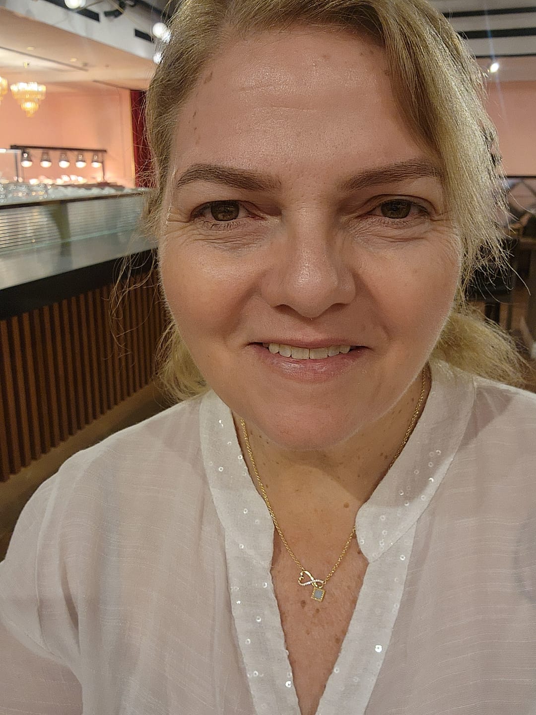 Customer photo review of Eternal Love Necklace
