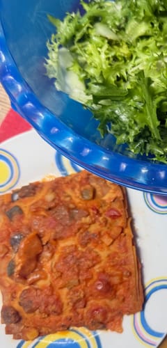 Customer photo review of Lasagna proteica vegetariana Pronta