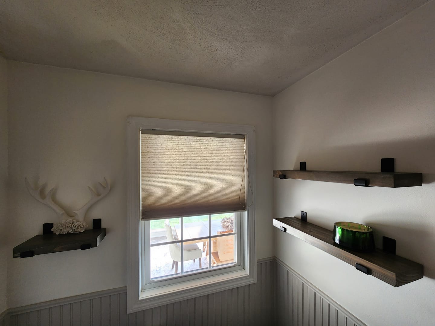 Customer photo review of Rustic Shelves with Brackets