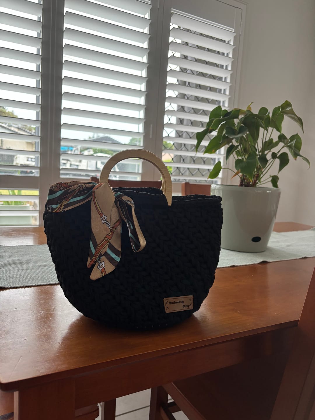 Customer photo review of CrochetPark™  Elegant granny Crochet Bag DIY Kit